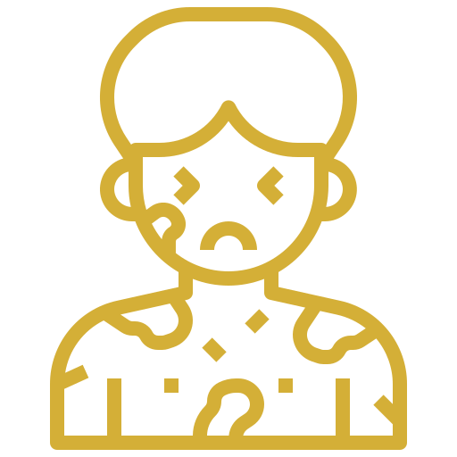 Niño con dermatitis