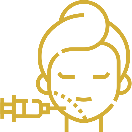 Icono mesoterapia facial con vitaminas y antioxidantes