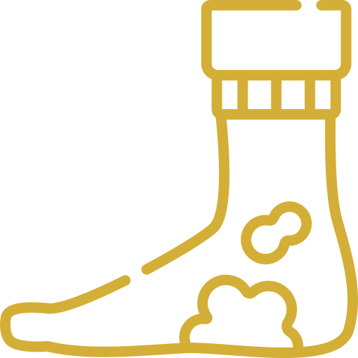 Icono de infecciones por hongos onicomicosis tiña y candidiasis